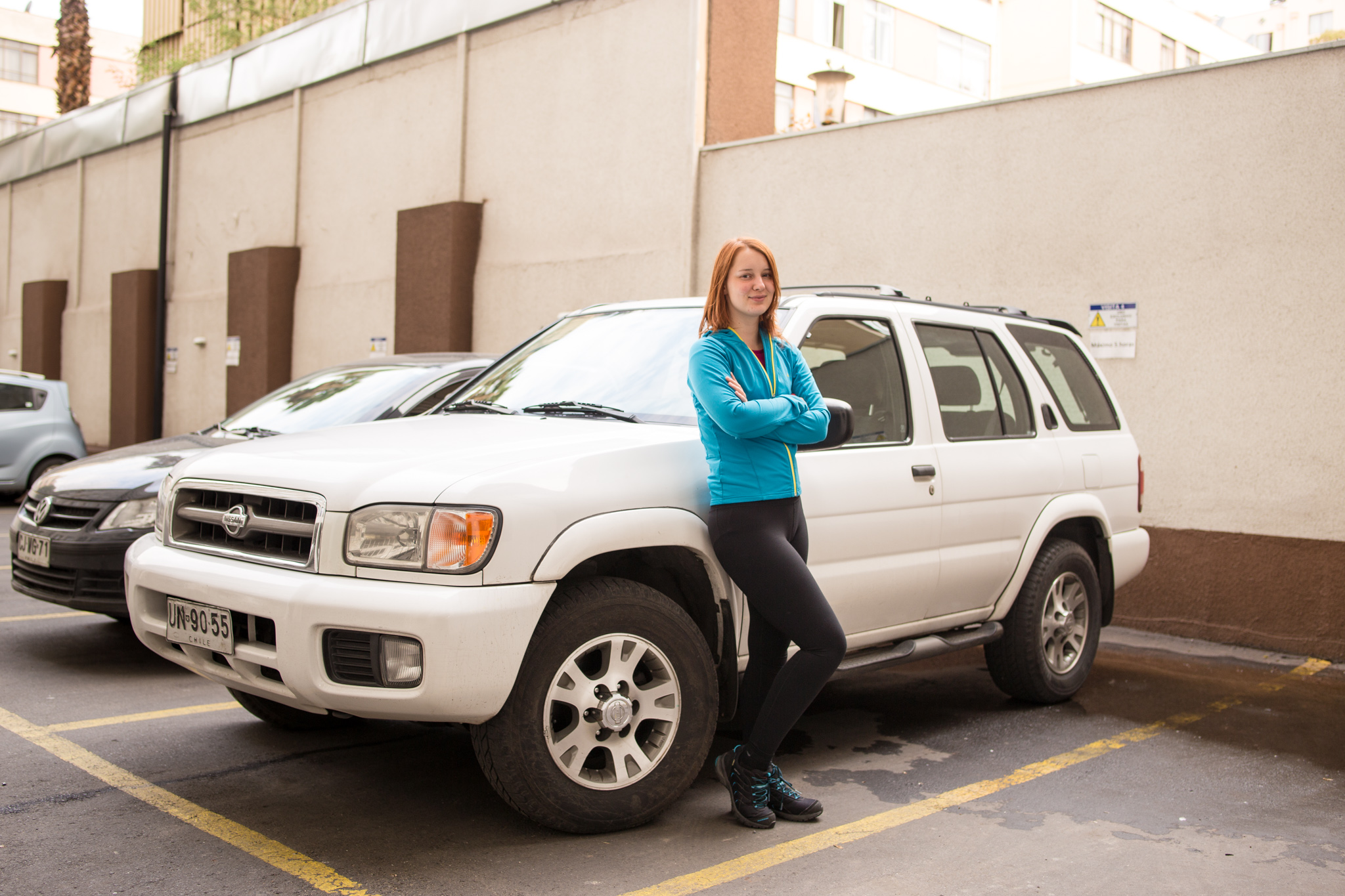  Janka proudly standing next to our sweet ride. Buen viaje! :) 